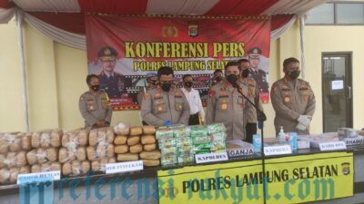 Polres Lamsel Amankan Ratusan Kilogram Sabu-sabu