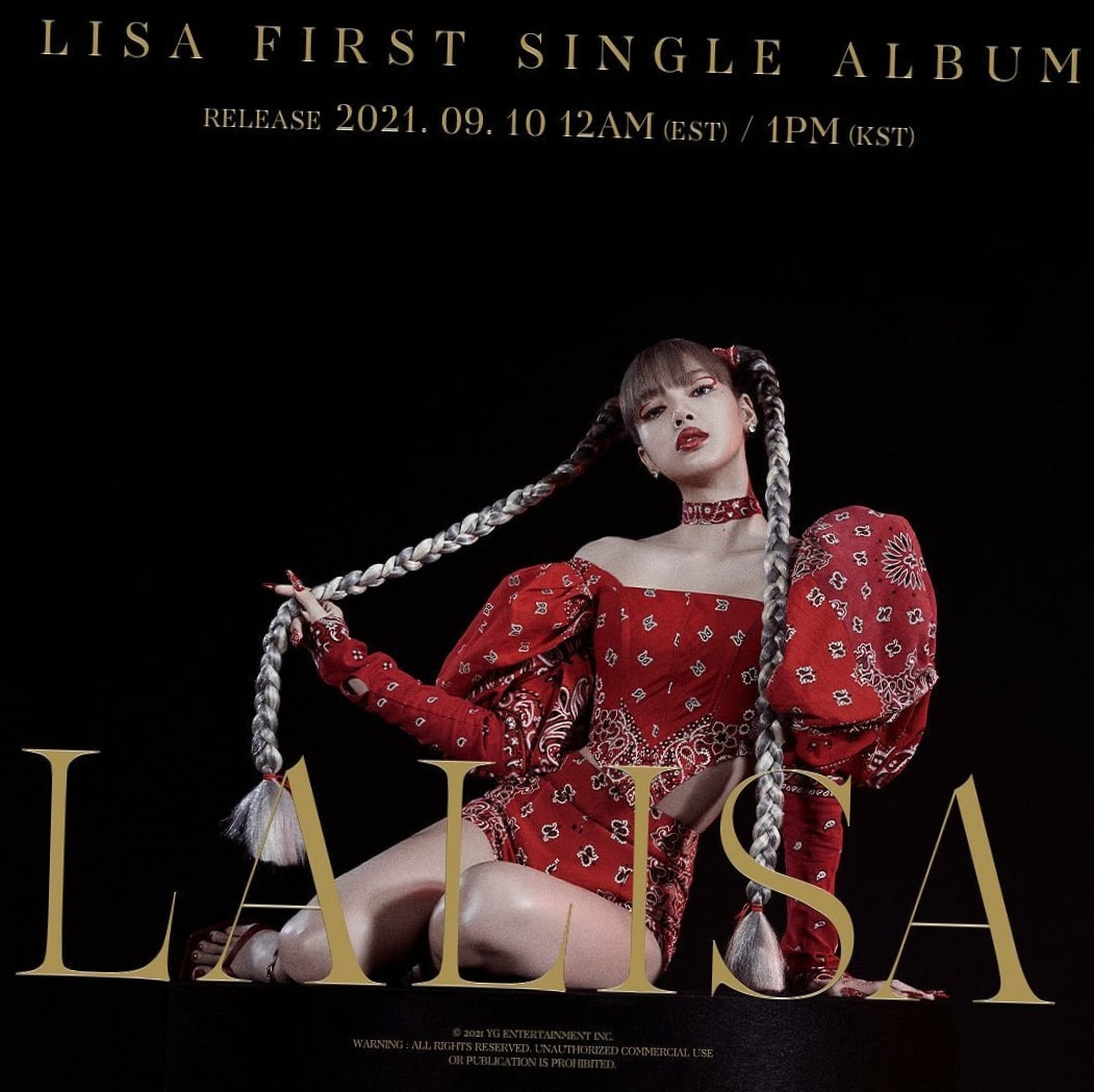 Personel Blackpink asal Thailand, Lisa, siap memulai karier solonya pada 10 September melalui album solo pertamanya, LALISA. Foto : ist