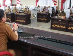 Thomas Amirico Briefing Perdana Tahun 2022 di DPRD Lamsel