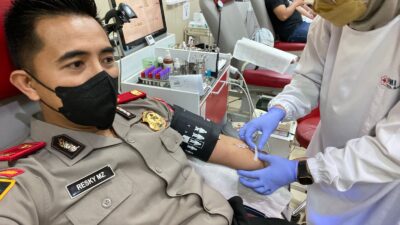Peserta Didik Sespimmen Polri Dikreg Angkatan ke-62 Lakukan Donor Darah
