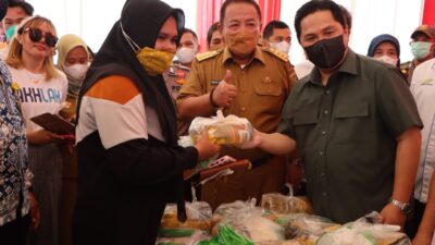 Menteri BUMN Apresiasi Gubernur Lampung Dalam Menjaga Kebutuhan Pangan
