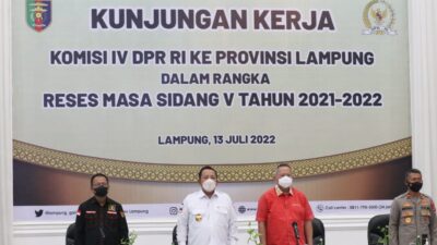 Dukung Pembangunan Sektor Pertanian, Komisi IV DPR RI Kunker di Provinsi Lampung