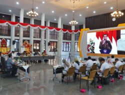 Pemprov Lampung Mengikuti Rakor Pengendalian Inflasi Tahun 2022 Secara Virtual Bersama Pemerintah Pusat