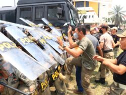 Satpol PP Provinsi Lampung Gelar Latihan Bersama Penanganan Unjuk Rasa