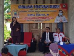 Anggota DPRD Lamsel Maria Agatha Gelar Sosperda No 3 Tahun 2020 di Desa Sumberjaya