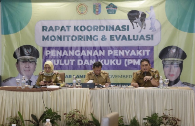 Pemprov Lampung Gelar Rakor Satuan Tugas Penanganan PMK