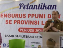 Kepala Bappeda Mewakili Gubernur Lampung Hadiri Pelantikan Pengurus DPD dan DPC PPUMI Lampung