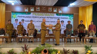 Mewakili Gubernur, Kepala Bappeda Provinsi Lampung Mulyadi Irsan Buka Musrenbang RKPD Tahun 2024 Kabupaten Lampung Timur