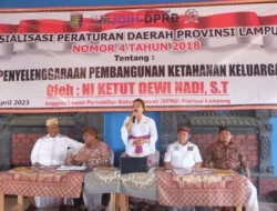 Anggota DPRD Lampung Ketut Dewi Nadi Gelar Sosialisasi Perda Ketahanan Keluarga