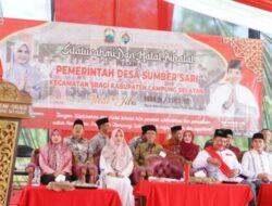 Ketua TP PKK Lampung Selatan Hadiri Acara Silaturahmi Dan Halal Bihalal Di Desa Sumber Sari Sragi