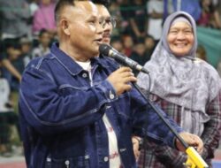 Bupati Nanang Ermanto Hadiri Penutupan Tournamen Volly Camat Cup 2023 di Palas