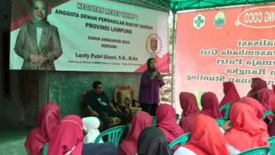 Senator Lesty Putri Utami Tampung Keluhan warga Bumi Sari Natar
