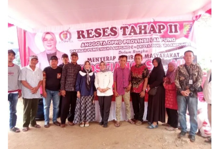 Gelar Reses Tahap II DPRD Lampung, Kostiana Dicurhati Drainase dan Jalan Rusak