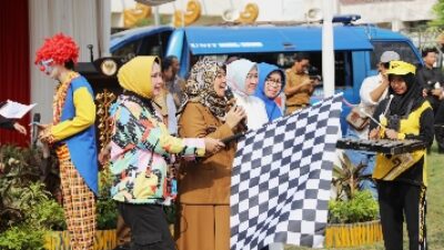 Pemprov Lampung Gelar Parade Drumband dalam Rangka Penguatan Transisi dari PAUD ke Sekolah Dasar