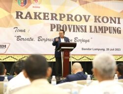 Gubernur Arinal Buka Rakerprov KONI Lampung