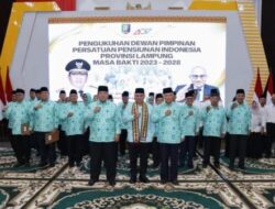 Gubernur Lampung di Kukuhkan Menjadi Ketua Persatuan Pensiunan Indonesia (PPI)