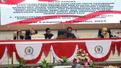 Wagub Chusnunia Sampaikan Rancangan KUA-PPAS Tahun Anggaran 2024 dalam Rapat Paripurna DPRD Lampung, Pendapatan Daerah Diproyeksikan Capai Rp7,53 Triliun