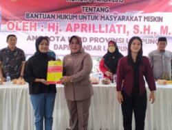 Aprilliati Gelar Sosialisasi Perda Bantuan Hukum