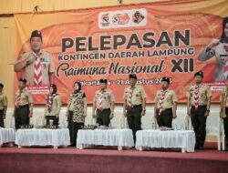 Wagub Chusnunia Lepas Kontingen Pramuka Lampung Ikuti Raimuna Nasional XII di Cibubur