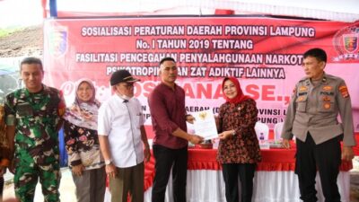 Sosialisasi Perda Pencegahan Narkoba, Legislator Kostiana Kolaborasi BNN Lampung