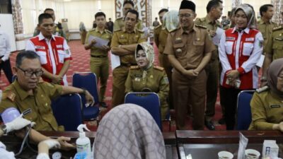 Pemprov Lampung dan PMI Gelar Kegiatan Siger Donor Darah dalam Rangka Menyambut HUT RI ke-78