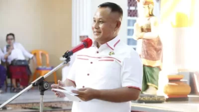 Bupati Nanang Ermanto Hadiri Upacara Munggah Dwijati/Diksa Kesulinggihan Ida Bawati I Made Pasti