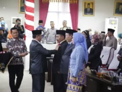 Sekda Thamrin Hadiri Rapat Paripurna Peresmian Pengangkatan PAW Anggota DPRD Lampung Selatan