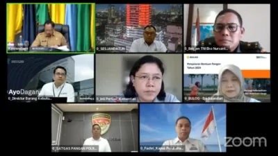 Rutin Tiap Minggu, TPID Lampung Selatan Ikuti Rakor Pengendalian Inflasi Bersama Mendagri