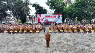 Thamrin Kembali Ingatkan Kedisiplinan Pada Apel Perdana di Tahun 2024