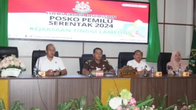 Jelang Pemilu Serentak 2024, Pemkab dan Kejari Lampung Selatan Ikuti FGD Bersama Kejati Lampung Tahun 2024