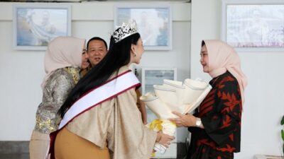 Gubernur Arinal dan Ibu Riana Terima Audiensi Finalis Puteri Indonesia Tahun 2024 Asal Lampung Nabilah Balqis di Mahan Agung Tahun 2024