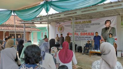 Drs. Fx Siman Anggota DPRD Lampung Gelar Sosper Nomor 1 Tahun 2016