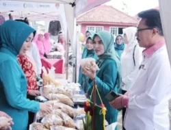 Ketua TP PKK Tinjau Pasar Murah di Dekranasda Lampung Selatan Tahun 2024