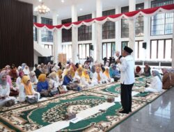 Ibu Riana Sari Arinal Bersama Jajaran TP PKK Provinsi Lampung Ikuti Pengajian Rutin Bulan Ramadhan 1445 H di Mahan Agung Tahun 2024