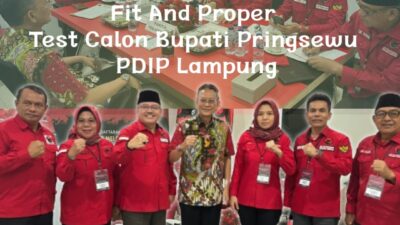 Adi Erlansyah Ikuti Fit And Proper Test di PDI Perjuangan Lampung