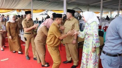 Pemprov Lampung Gelar Halal Bihalal Idul Fitri 1445 Bersama Pemerintah Kabupaten/Kota, Forkopimda dan Instansi Vertikal, Gubernur Berharap Jadi Momentum Tingkatkan Semangat Kebersamaan dan Persaudaraan Tahun 2024