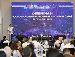 Sekdaprov Fahrizal Buka Kegiatan Diseminasi Laporan Perekonomian Provinsi Lampung untuk Triwulan I Tahun 2024
