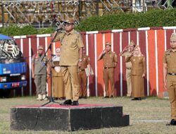 Jadi Pembina Apel di Lingkungan Pemprov Lampung, Ini Arahan yang Diberikan Pj. Gubernur Samsudin