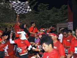 Sekdaprov Fahrizal Bersama DPRD Lampung Lepas Peserta Krakatau PSMTI Run