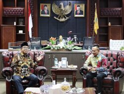 Persiapan Pilkada Serentak 2024, Pj. Gubernur Samsudin Terima Kunjungan Kerja Ketua Bawaslu Lampung Iskardo P. Panggar Beserta Jajaran