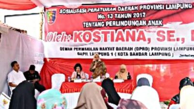 Ketua Fraksi PDIP DPRD Lampung Gelar Sosperda di Kelurahan Enggal, Kota Bandar Lampung