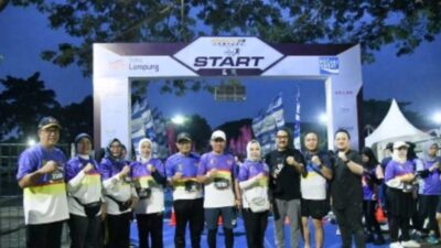 Sekretaris Dewan dan Anggota DPRD Lampung Ikut Kegiatan Lari dan Jalan Sehat