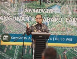 Pesan Pj. Gubernur Samsudin Dalam Seminar Pembangunan Kota Baru Lampung