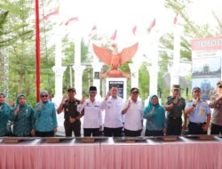Pj. Gubernur Samsudin Canangkan 7 Tiyuh sebagai Kampung Pancasila dan Resmikan Tugu Pancasila di Tiyuh Panaragan Jaya
