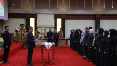 Sebanyak 23 Pejabat Fungsional Pemprov Lampung Dilantik dan Diambil Sumpah Jabatan