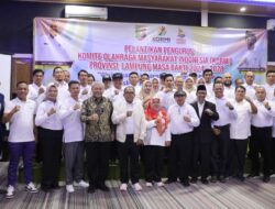Pj. Gubernur Lampung Hadiri Pelantikan Pengurus Komite Olahraga Masyarakat Indonesia Provinsi Lampung Masa Bakti 2024-2028