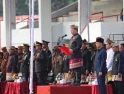 Ketua DPRD Lamsel Bacakan Teks Proklamasi di HUT Ke-79 RI