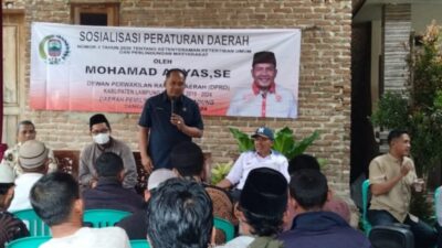 M Akyas Sosialisasikan Perda Nomor 3 Tahun 2020
