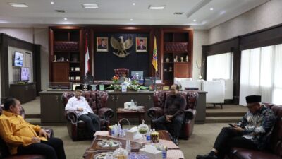 Pj. Gubernur Samsudin Terima Kunjungan Kerja Anggota Komite I, II dan III DPD RI Asal Dapil Lampung