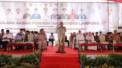 Pemprov Lampung Gelar Pengajian Akbar dalam Rangka Mewujudkan Pilkada yang Aman, Damai dan Harmoni